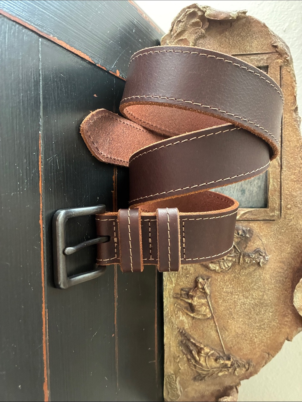 Wrangler leather belt